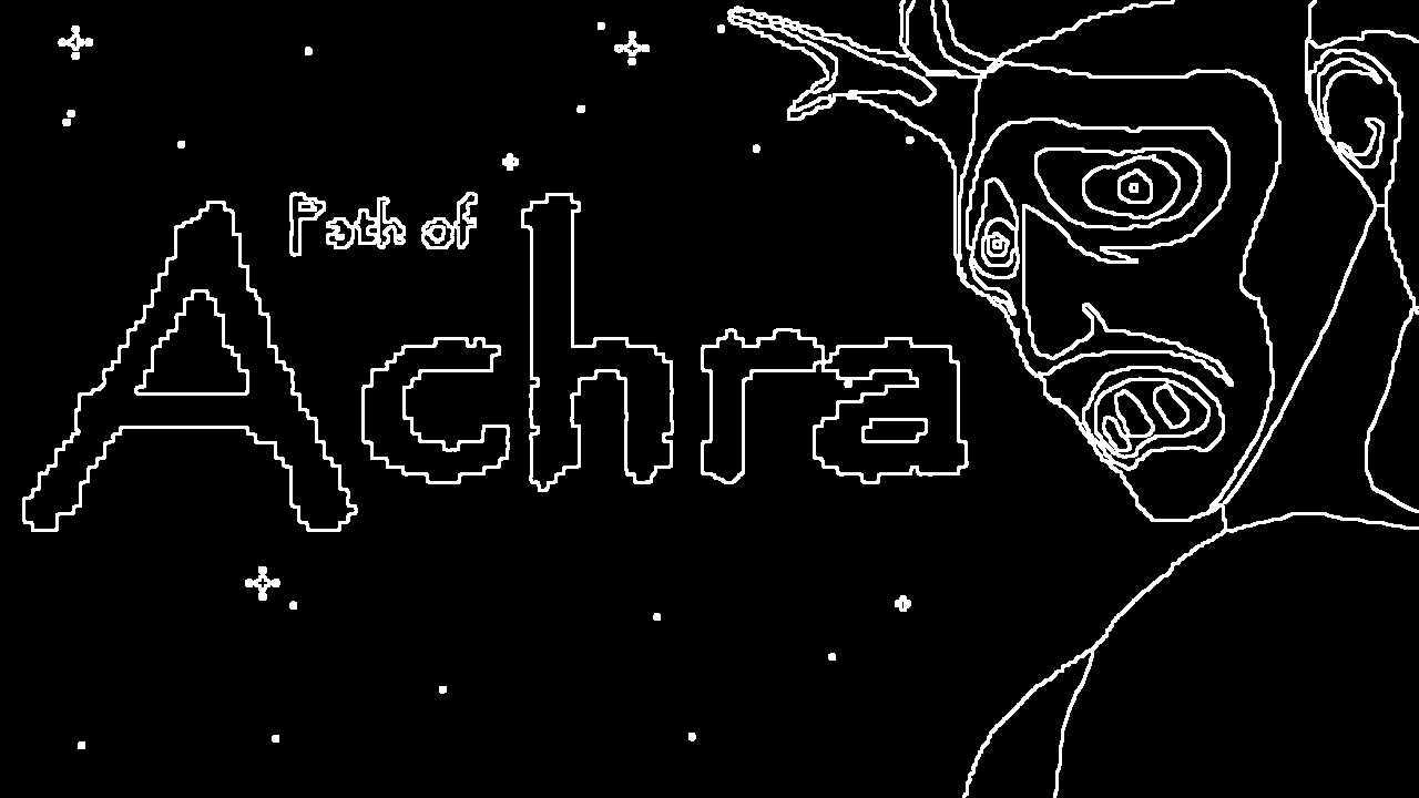 wireframe path of achra artwork